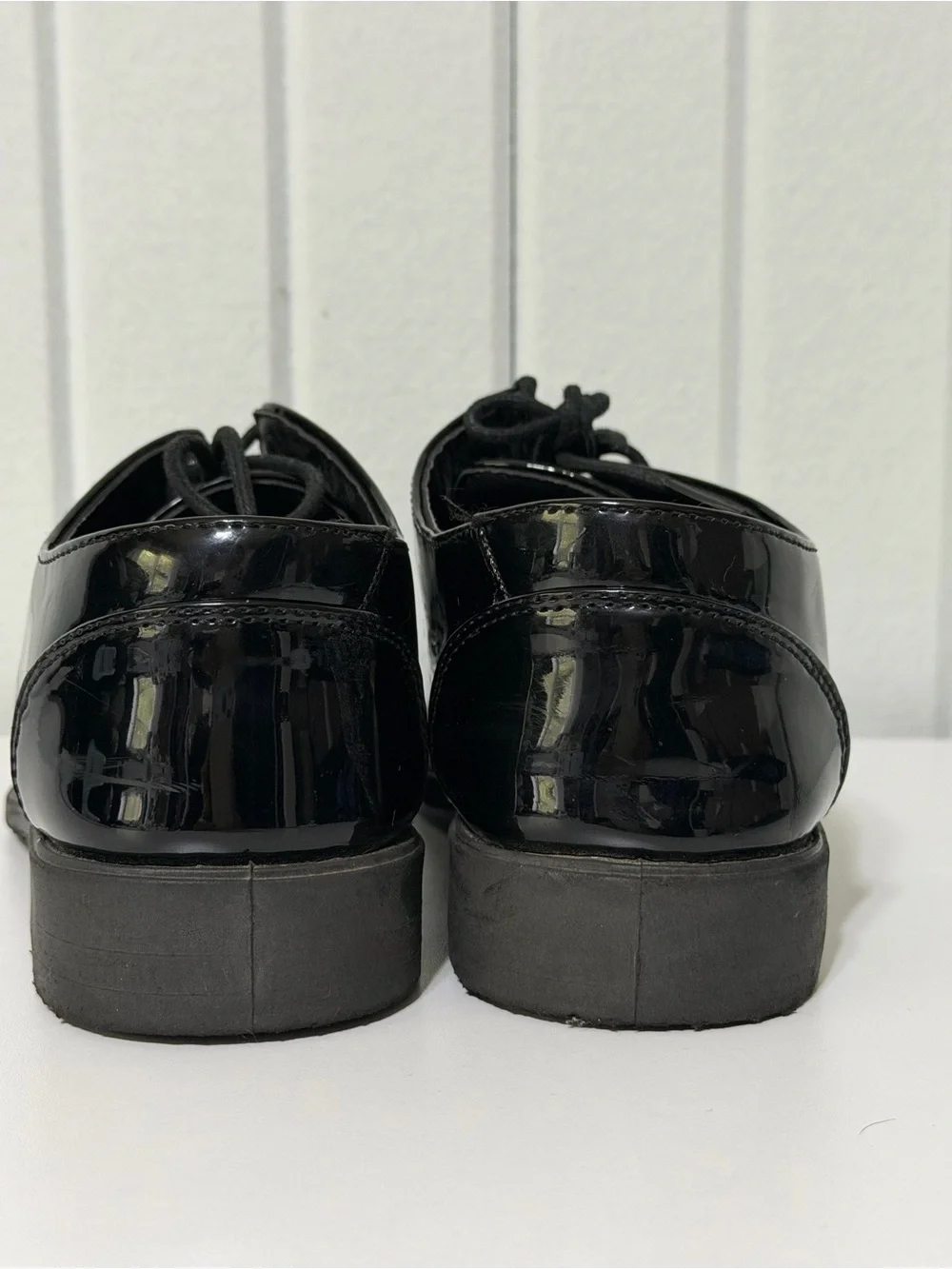 Josmo Black Patent Lace-Up Kids Dress Shoes